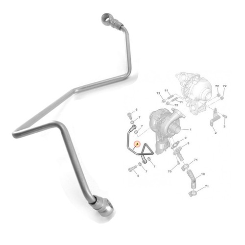 Tuyau huile turbo pour - huile,