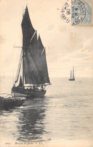 Cpa barque peche - cpa, 62