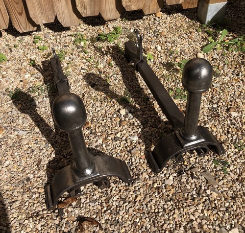 Lot anciens chenets pour - lot, 2