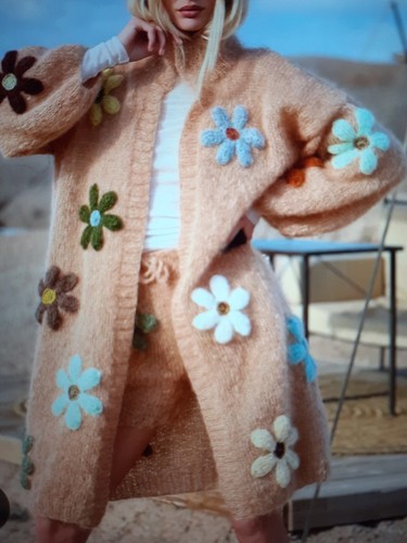 Fait mains gilet rose carmine - fait,