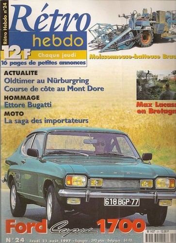 Retro hebdo ford capri 1700 - retro,