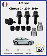 Ecrous antivol de roues noir Citroën C4 2004-2010