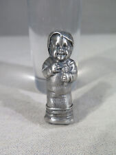 ANCIEN PETIT PYROGENE GRATTOIR A ALLUMETTE BB NOURISSON EMMAILLOTE AVEC HOCHET