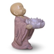 Statuette Bouddha Bougeoir – Porte Bougie Chauffe-Plat - Décoration Zen et Fe...