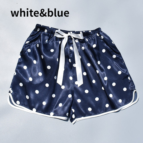 Femme satin faux soie short - satin,