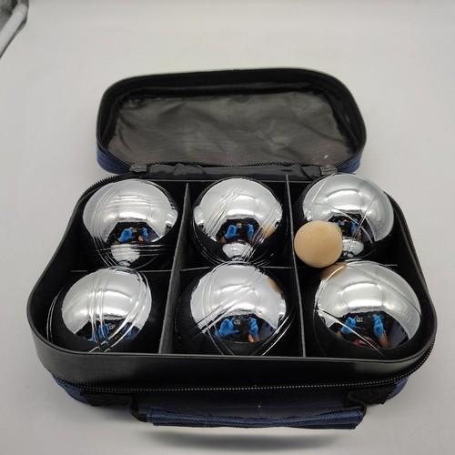 Vintage boules set chrome - set,