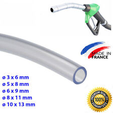 Tuyau PVC transparent durite tube essence  3 4 5 6 7 8 9 10 11 12 13 mm 