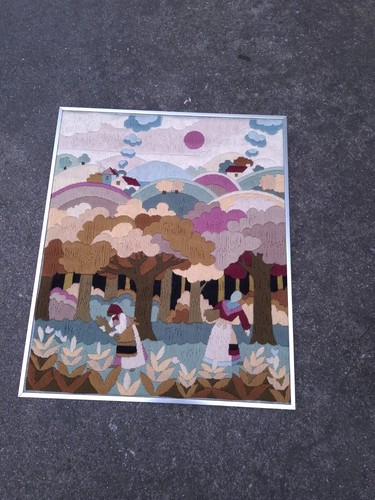 Tapisserie vintage laine - laine,