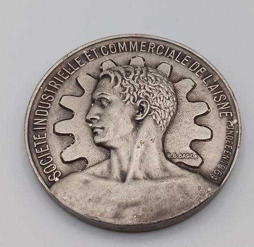 Médaille bronze argenté - médaille,