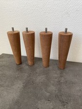 4 pieds de meuble bois lit sommier a vis deco