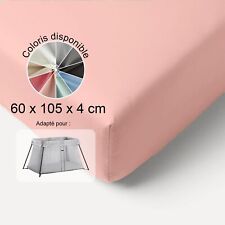 60x105 DRAP HOUSSE coton pour lit parapluie babybjorn