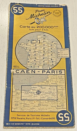 Carte michelin caen - carte,