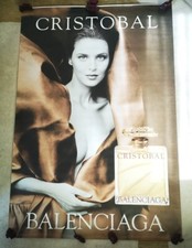 Affiche Publicitaire Originale CRISTOBAL BALENCIAGA Parfum 119 x 175 cm Poster