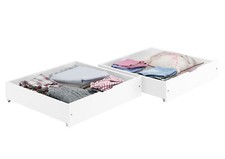 2 Tiroirs de rangement blanc