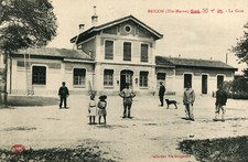 Carte BRICON La Gare Soldat écrit en 1915