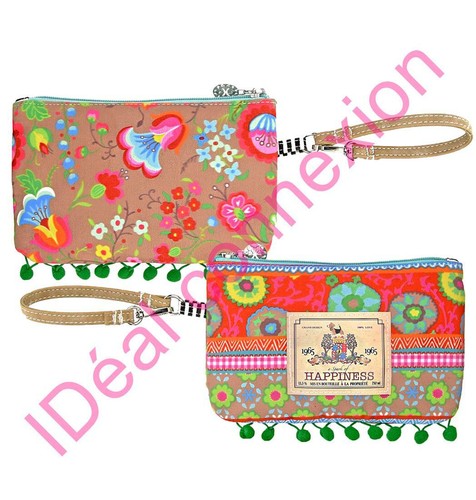 Pochette large motif - , floral