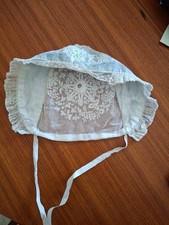coiffe  Bonnet  brodée ancienne Centre France 
