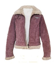 Blouson aviateur en daim cuir