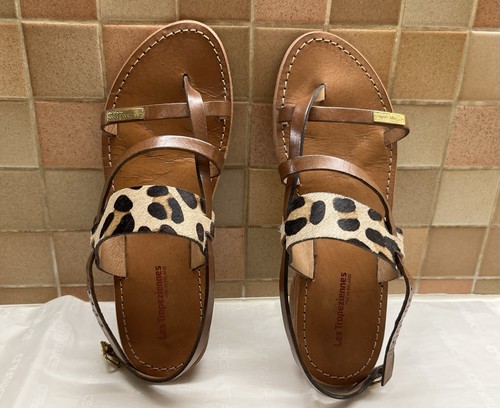 Sandales marron motif - 👡sandales,