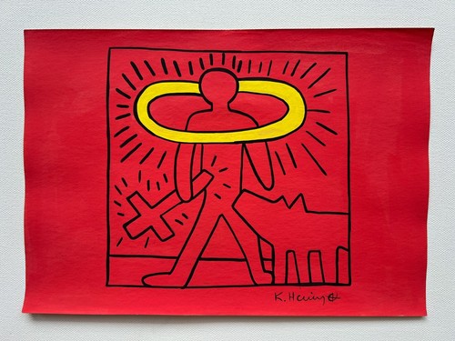 Keith haring dessin sur papier - keith,