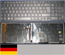 Clavier Qwertz Allemand SONY VAIO SVE15 SVE 15 149161211 Noir-frame  BACKLIT