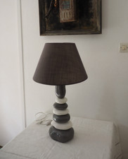 Lampe a galets en céramique émaillée " maison du Monde "