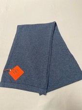 NEUF écharpe maille DORÉ DORÉ laine mérinos & cachemire bleu corsaire unisexe