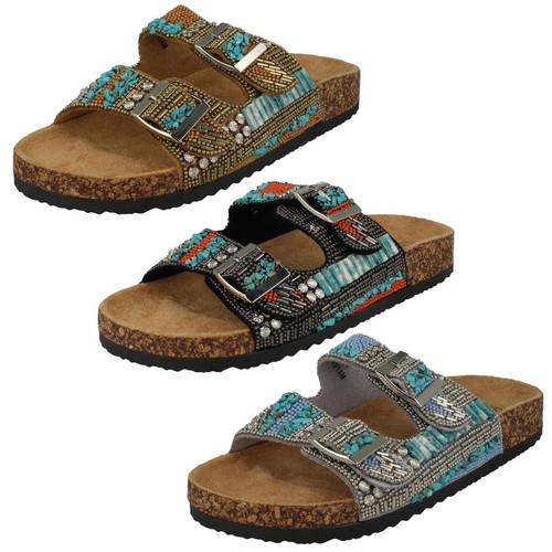 Mules perles pour - pour, femmes