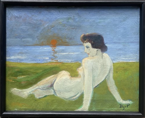 Tableau peinture cadre 20è - peinture,