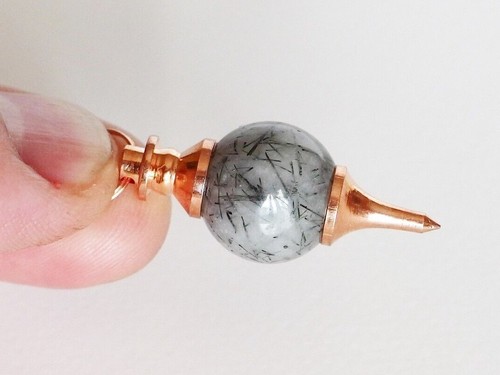 Pendule quartz rutile - ,