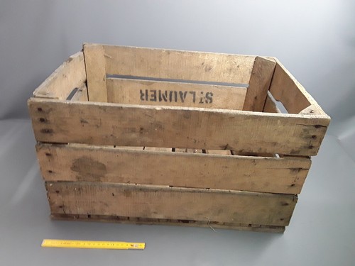 Ancienne grande caisse bois - caisse, en