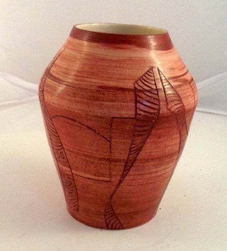 Vase céramique raku terre