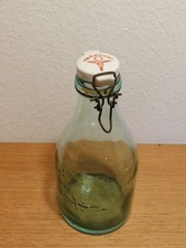 vintage BOUTEILLE 2L bouchon porcelaine MERCUR PHARMACIE Pharmaceutique caducée