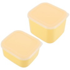  2pcs titres de fromage maintien des caisses de beurre frais Slices de beurre