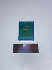 Carte Memoire 8MB Sony Playstation 2 PS2 officielle Bleu transparente