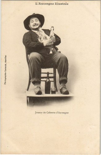 Cpa joueur cabrette - joueur, de