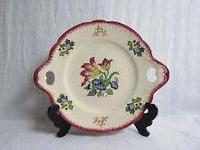 plat à dessert,faïencerie de longwy,service "marseille"