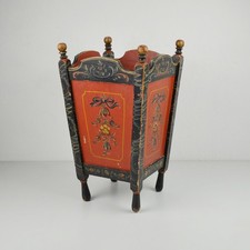 Antique Bois Seau - Peint -