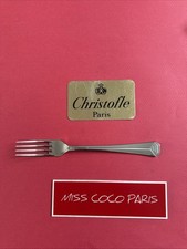 FOURCHETTE TABLE CHRISTOFLE PYRAMIS ACIER 20,5 CM TRRS BEL ETAT;