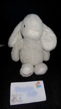doudou peluche lapin gris