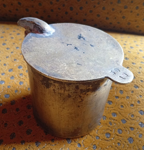 Ancienne mesure laiton pot - mesure,