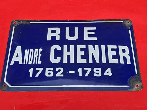 Plaque nom rue émaillée - plaque,