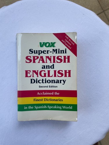 Dictionnaire espagnol - espagnol, et