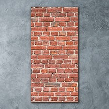 Tulup Tableau Sur Verre Trempé Image 60x120 - Mur de briques