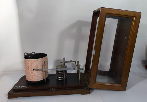 Ancien baromètre barographe - ancien,