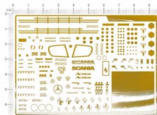 chrome(metal) decals SCANIA