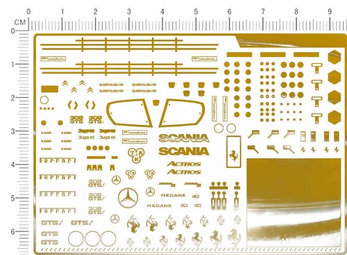 Chrome decals scania - chrome(metal),
