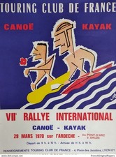 affiche poster Ardèche Canoë Kayak