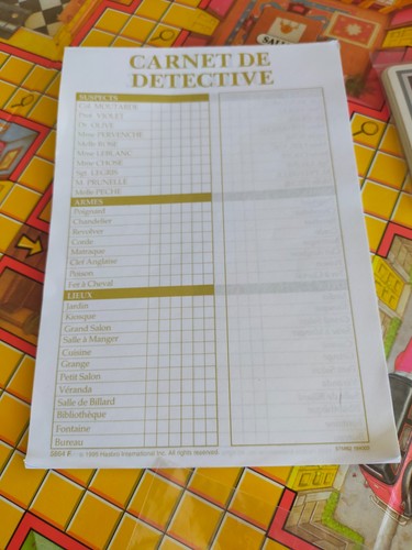 Super cluedo carnet marque - super,