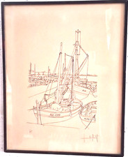 Port de Marseille lithographie